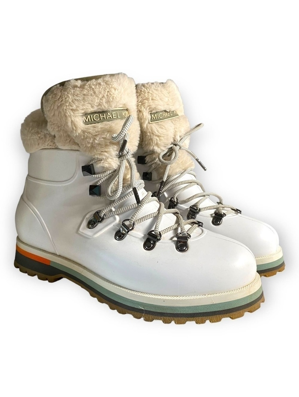 Michael Kors Lanis Waterproof fur trim boots